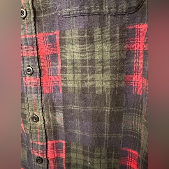 Vintage American Eagle Mens Button Up Plaid Flannel Size Medium - Picture 3 of 5